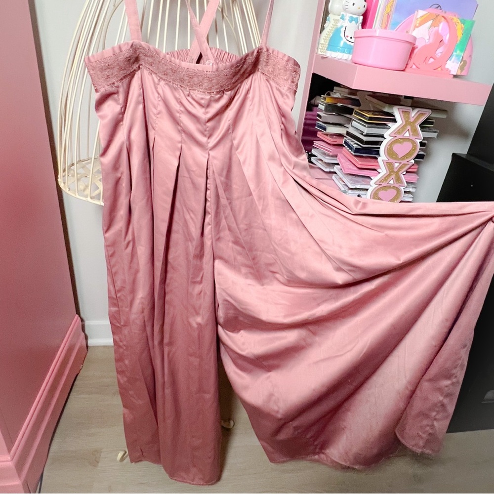 Axes Femme mauve silk pants